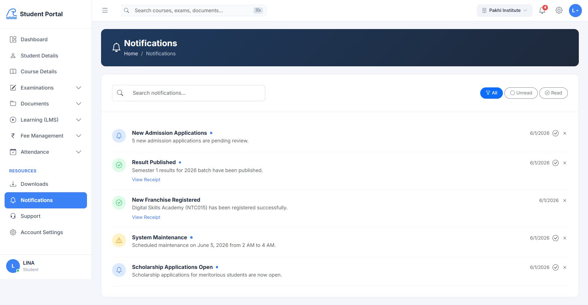 Franchise Management Screenshot